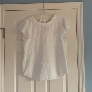 NWT Loft shirt, embroidered with floral pattern